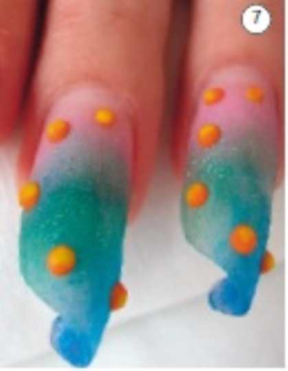 Рисунок на ногтях - Ромашка