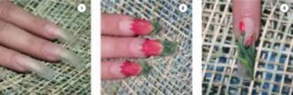 Рисуем цветок на ногтях - тюльпан