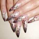 Аквариумный дизайн и роспись на ногтях. Фото