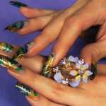 Аквариумный дизайн и роспись на ногтях. Фото