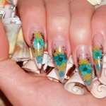 Аквариумный дизайн и роспись на ногтях. Фото