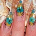 Аквариумный дизайн и роспись на ногтях. Фото