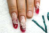 Фото-урок рисунков на ногтях: Роза