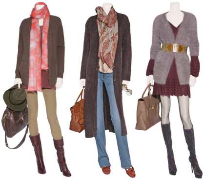 С чем носить кардиган?