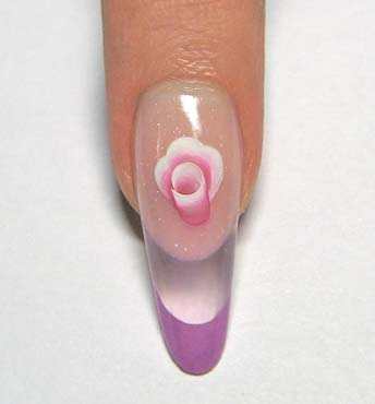 Фото-урок дизайна ногтей: Розовый куст