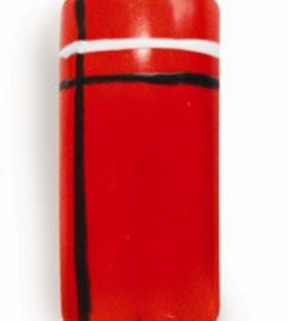 Простой рисунок на ногтях с линиями