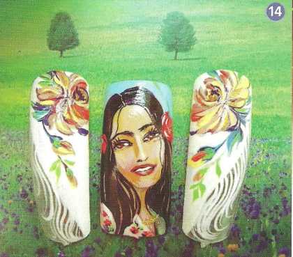 Рисунок на ногтях " Цыганские мотивы-2&amp;#8243