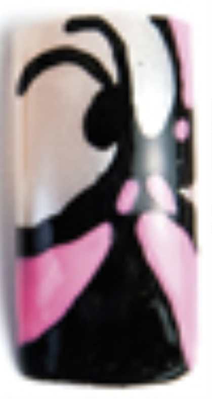 Рисунок на ногтях «Бабочка в увеличенном масштабе»