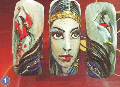 Рисунок на ногтях "Цыганские мотивы&amp;#187