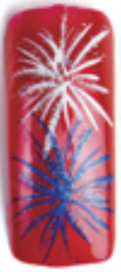 Рисунок на ногтях «Фейерверк»
