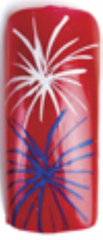 Рисунок на ногтях «Фейерверк»