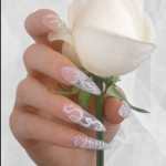 Свадебный маникюр и рисунки на ногтях. Фото