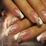 Свадебный маникюр и рисунки на ногтях. Фото
