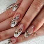 Свадебный маникюр и рисунки на ногтях. Фото