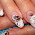 Свадебный маникюр и рисунки на ногтях. Фото