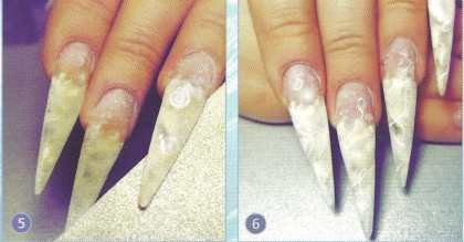 Свадебный рисунок на ногтях "Жемчуг для невесты&amp;#187