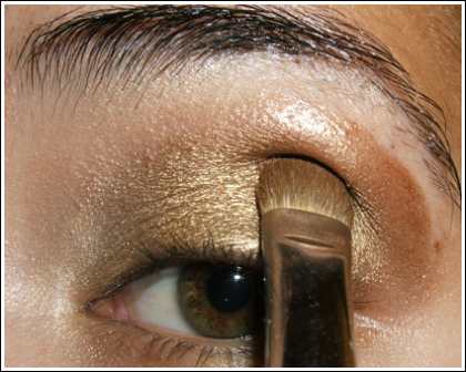 Фото-урок: золотистый макияж