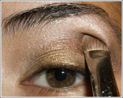 Фото-урок: золотистый макияж