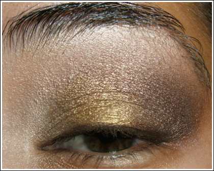 Фото-урок: золотистый макияж