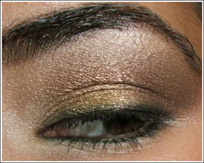 Фото-урок: золотистый макияж