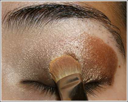 Фото-урок: золотистый макияж