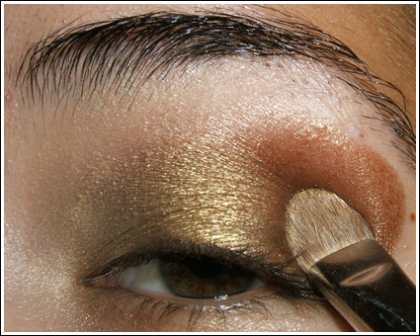 Фото-урок: золотистый макияж