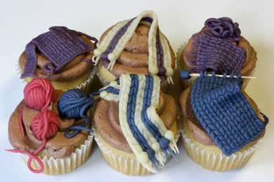 Вязанные украшения из марципана от Марты Стюарт